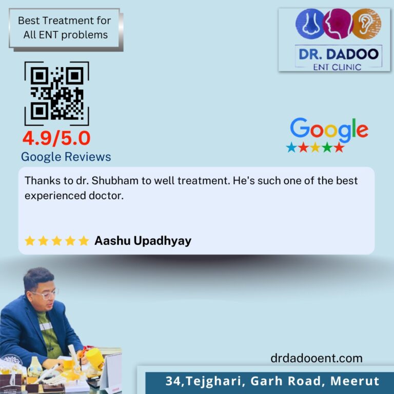 Dr Shubham Dadoo (Best ENT Surgeon in Meerut)