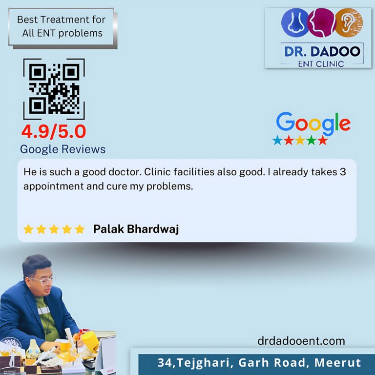 Dr Shubham Dadoo ( ENT specilist in Meerut)